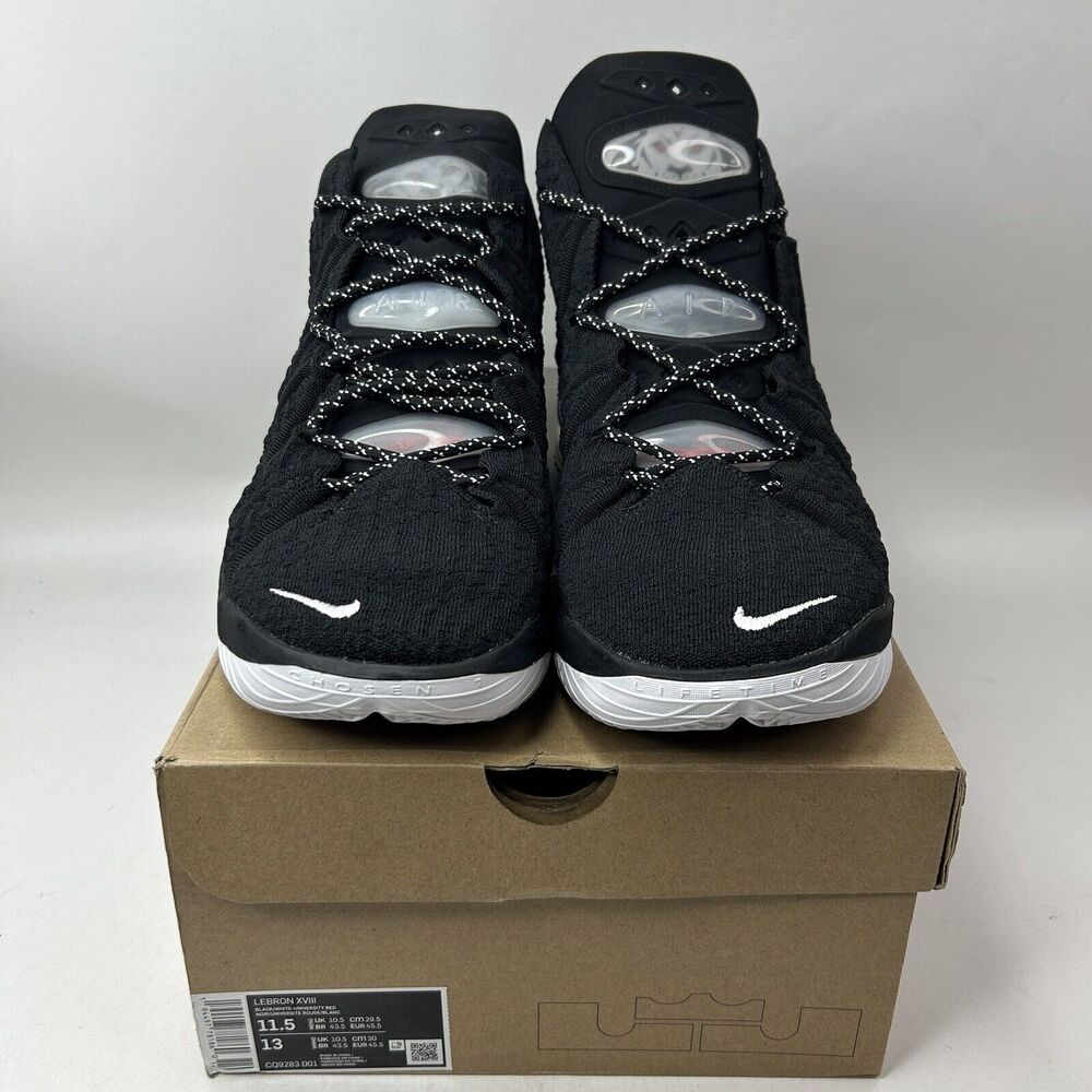 Nike Shoes LeBron 18 XVIII "Bred/Black University Red” 2023 - Picture 2 of 5